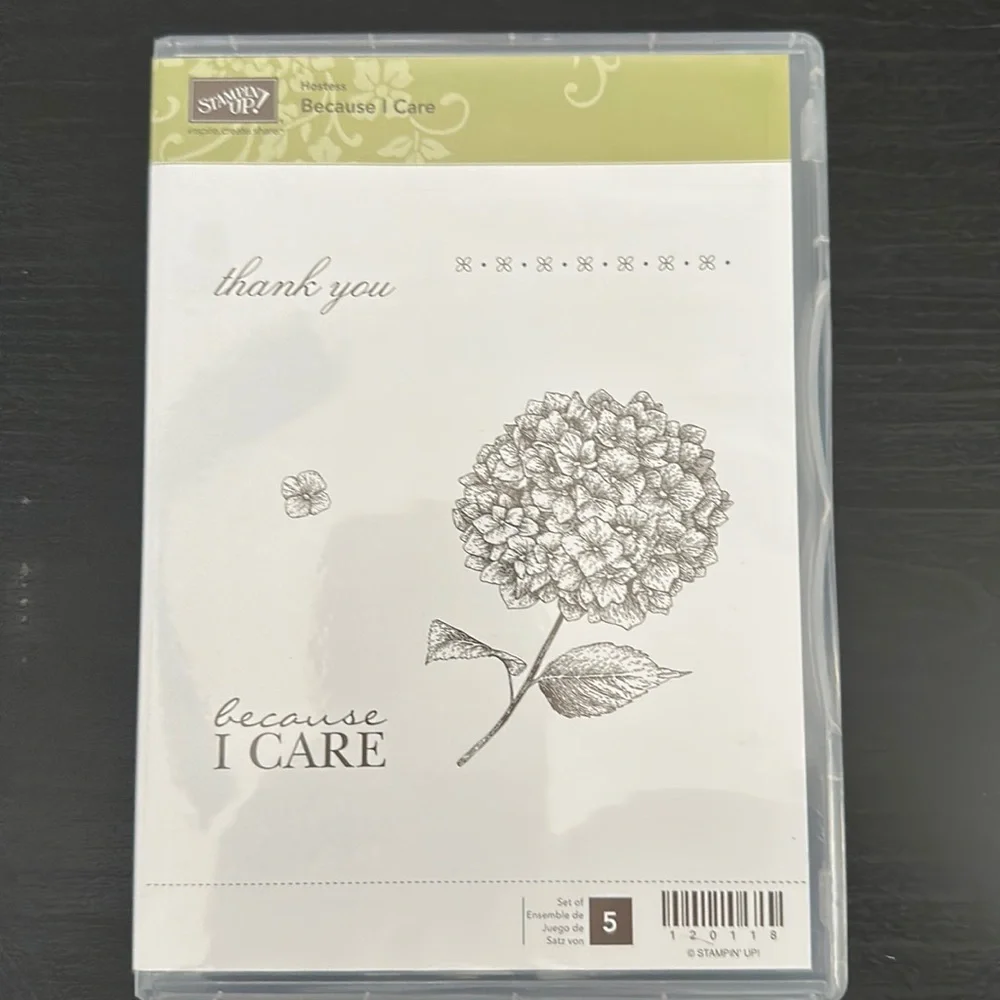 🎭 3/$25 - Because I Care stamp set of 5